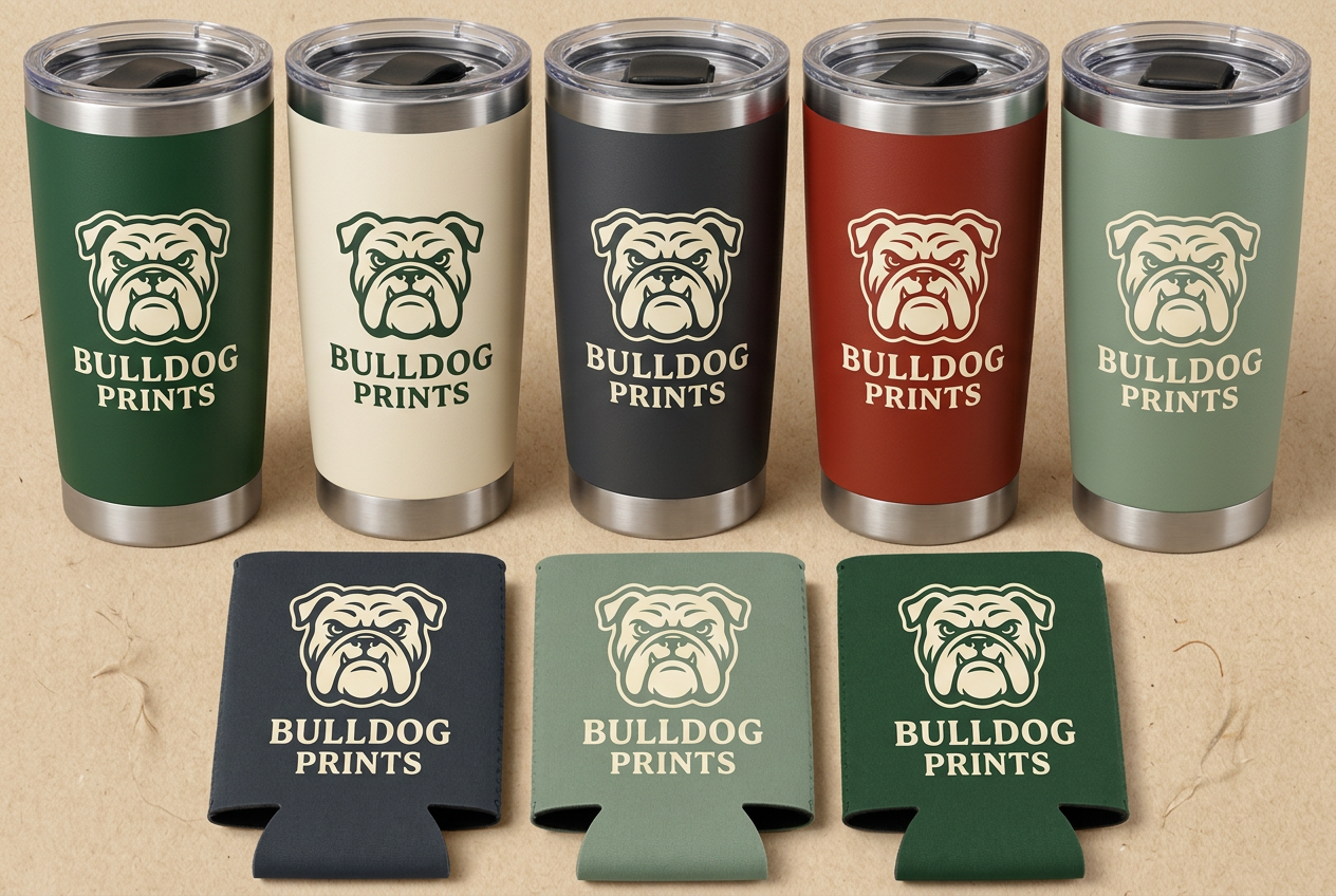 Bulldog Drinkware Set
